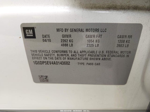 2010 CADILLAC CTS 1G6DP5EV4A0143682 Photo 8