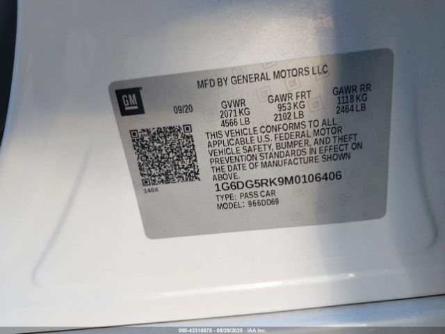 2021 CADILLAC CT4 1G6DG5RK9M0106406 Photo 8