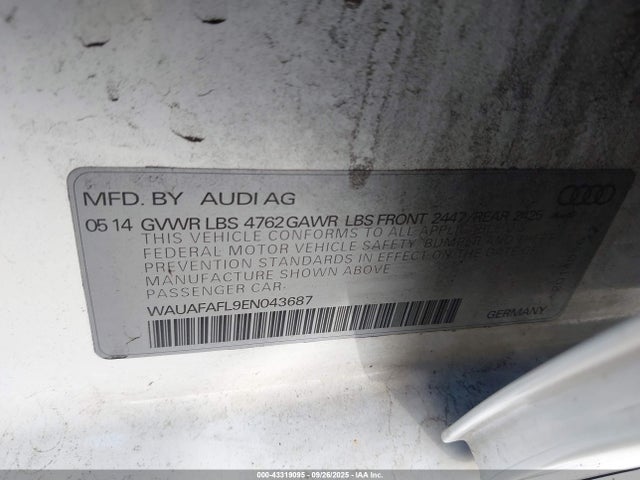 2014 AUDI A4 WAUAFAFL9EN043687 Photo 8