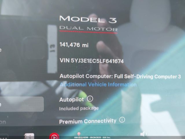 2020 TESLA MODEL 3 5YJ3E1EC5LF641674 Photo 6