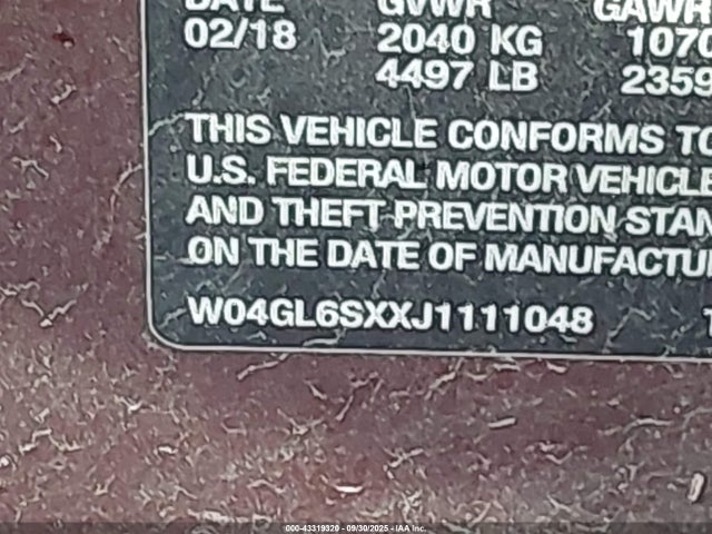 W04GL6SXXJ1111048 Buick Regal Sportback Preferred