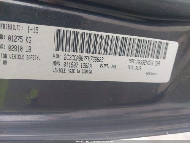 Chrysler 2015 2015 2C3CCABG7FH766823 Image 9