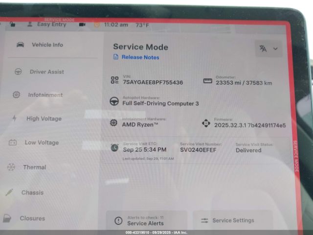 2023 TESLA MODEL Y 7SAYGAEE8PF755436 Photo 6