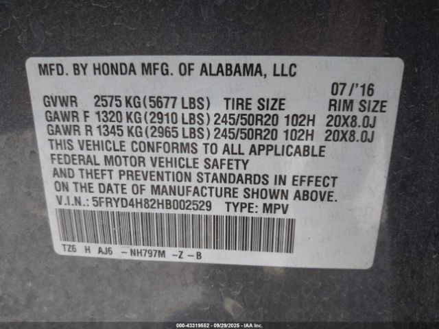 2017 ACURA MDX 5FRYD4H82HB002529 Photo 8