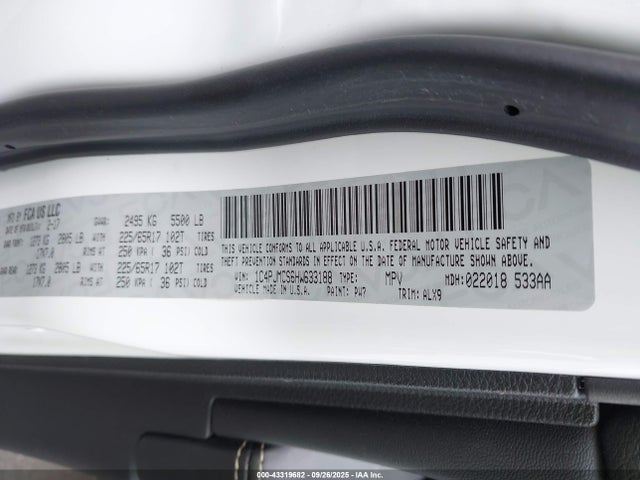 Jeep 2017 2017 1C4PJMCS6HW633188 Image 9