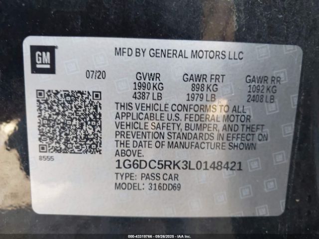 2020 CADILLAC CT4 1G6DC5RK3L0148421 Photo 8