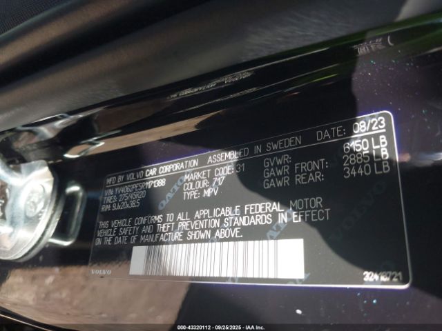 2024 VOLVO XC90 YV4062PE5R1171388 Photo 8