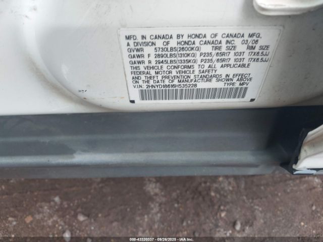 2006 ACURA MDX 2HNYD18616H535228 Photo 8