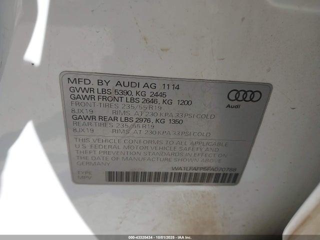 2015 AUDI Q5 WA1LFAFP5FA070788 Photo 8