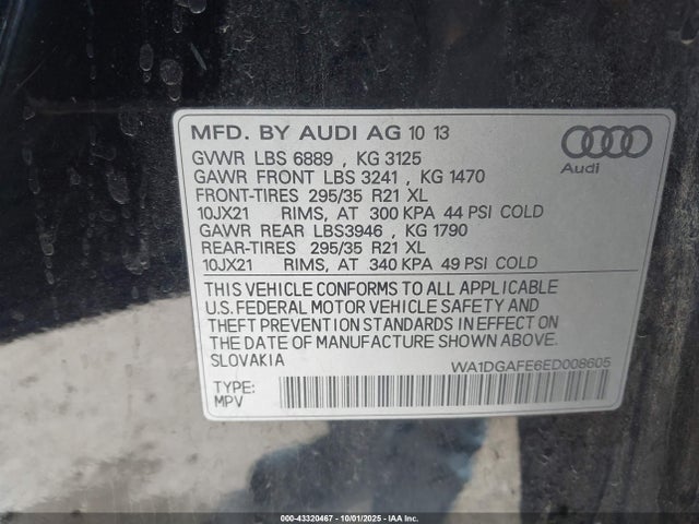 2014 AUDI Q7 WA1DGAFE6ED008605 Photo 8