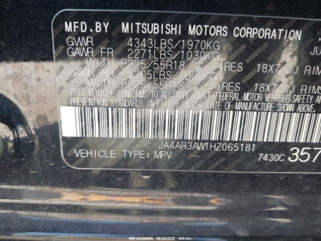 2017 MITSUBISHI OUTLANDER SPORT JA4AR3AW1HZ065181 Photo 8