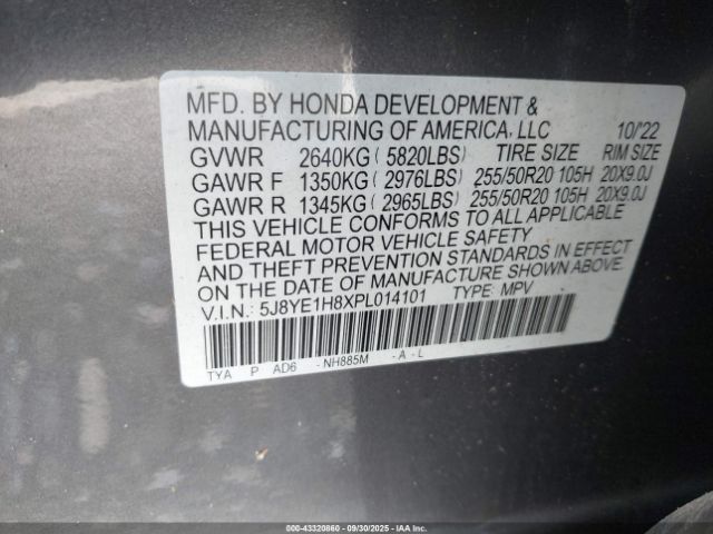 2023 ACURA MDX 5J8YE1H8XPL014101 Photo 8
