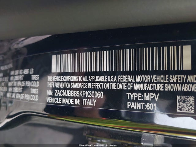 Jeep Renegade 2019 ZACNJBBB5KPK30060 Image 9
