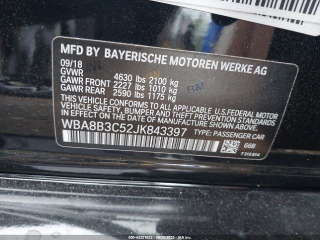 2018 BMW 340I WBA8B3C52JK843397 Photo 8