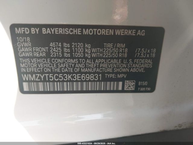 2019 MINI COUNTRYMAN WMZYT5C53K3E69831 Photo 8