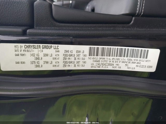 Jeep Grand Cherokee Limited 2014 1C4RJFBGXEC395604 Image 9
