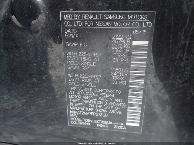 Nissan 2015 2015 KNMAT2MV7FP573197 Image 9