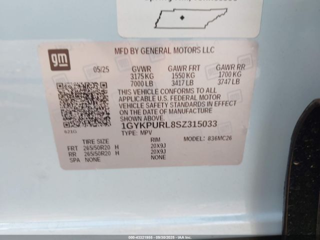 2025 CADILLAC LYRIQ 1GYKPURL8SZ315033 Photo 8