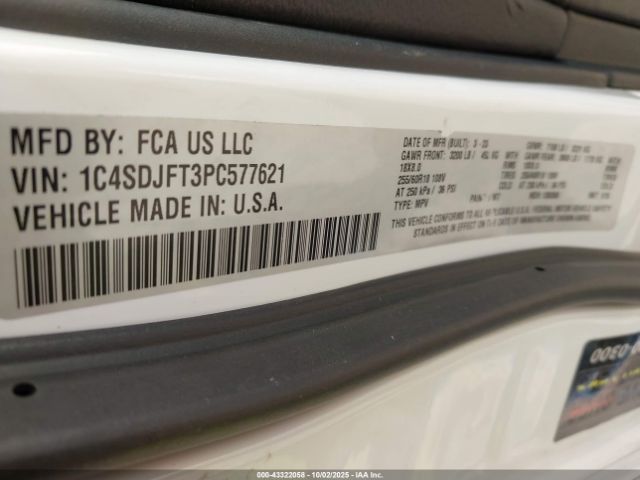 2023 DODGE DURANGO 1C4SDJFT3PC577621 Photo 8