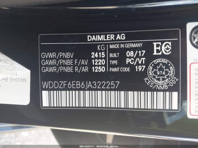 2018 MERCEDES-BENZ AMG E 43 WDDZF6EB6JA322257 Photo 8