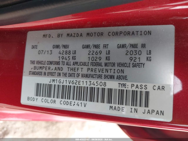 JM1GJ1V62E1134508 Mazda py