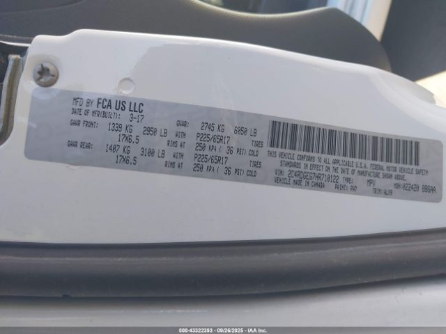 2017 DODGE GRAND CARAVAN 2C4RDGEG7HR710122 Photo 8