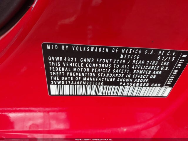 3VWD17AJ9FM283550 Volkswagen 1.8t