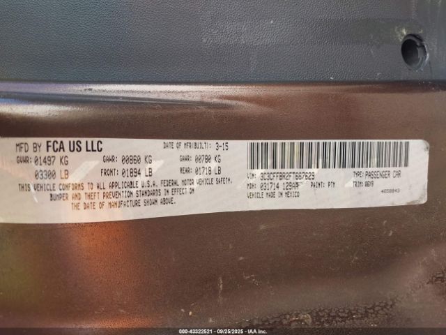2015 FIAT 500 3C3CFFBR2FT667629 Photo 8