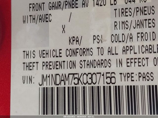 2019 MAZDA MX-5 MIATA RF JM1NDAM75K0307156 Photo 8