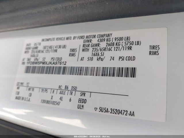 Ford Transit 2018 1FDBW5PMXJKA97612 Image 8
