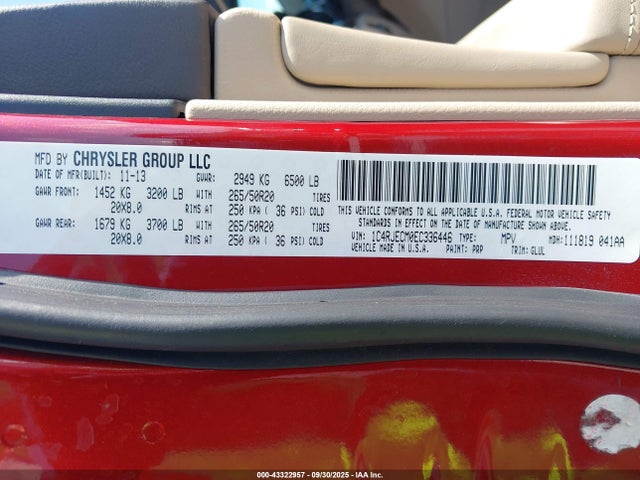 Jeep Grand Cherokee 2014 1C4RJECM0EC336446 Image 9