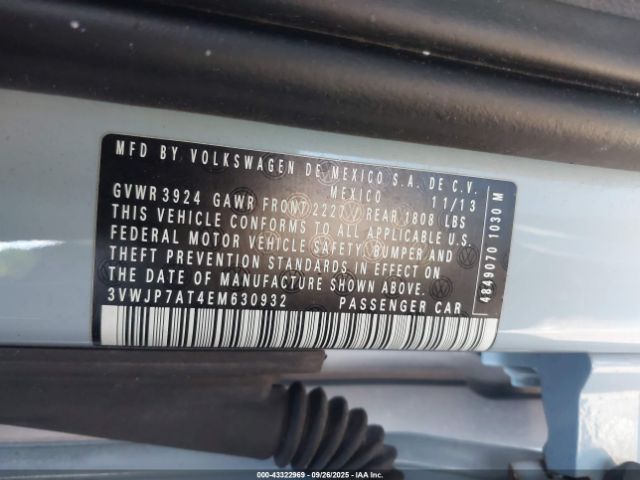 2014 VOLKSWAGEN BEETLE 3VWJP7AT4EM630932 Photo 8