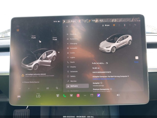 Tesla 2022 2022 5YJ3E1EA8NF373575 Image 17