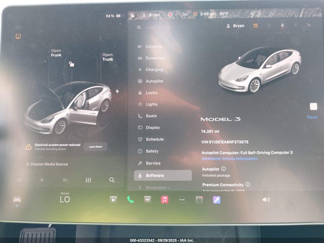 Tesla 2022 2022 5YJ3E1EA8NF373575 Image 18