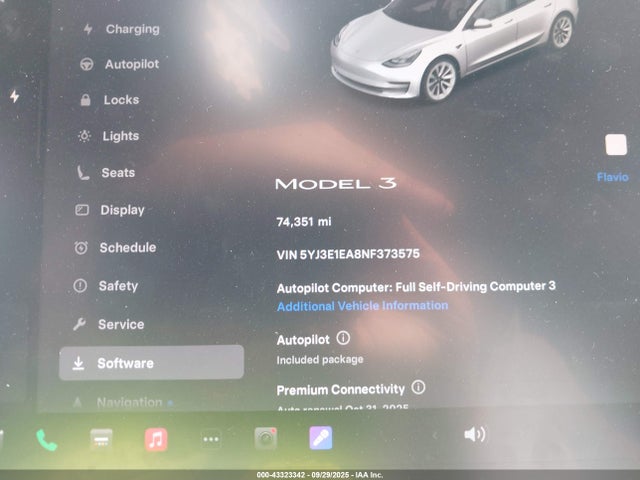 Tesla 2022 2022 5YJ3E1EA8NF373575 Image 7