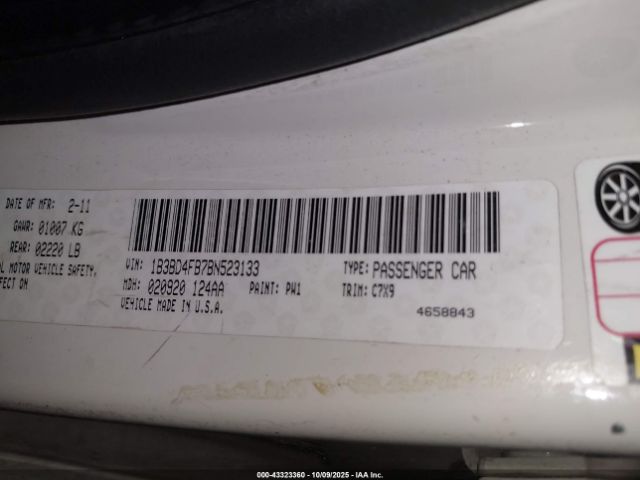 2011 DODGE AVENGER 1B3BD4FB7BN523133 Photo 8