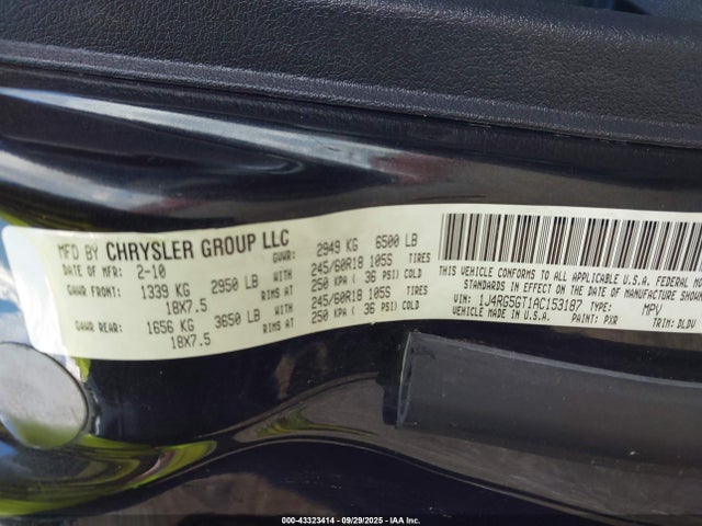2010 JEEP COMMANDER 1J4RG5GT1AC153187 Photo 8