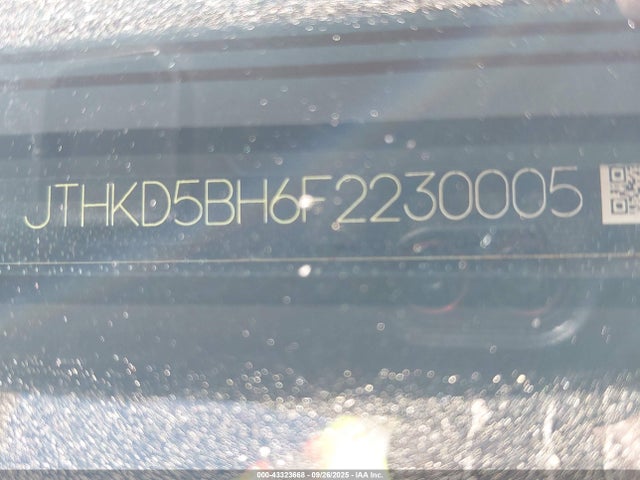 JTHKD5BH6F2230005 Lexus 2zr-fxe+3jm