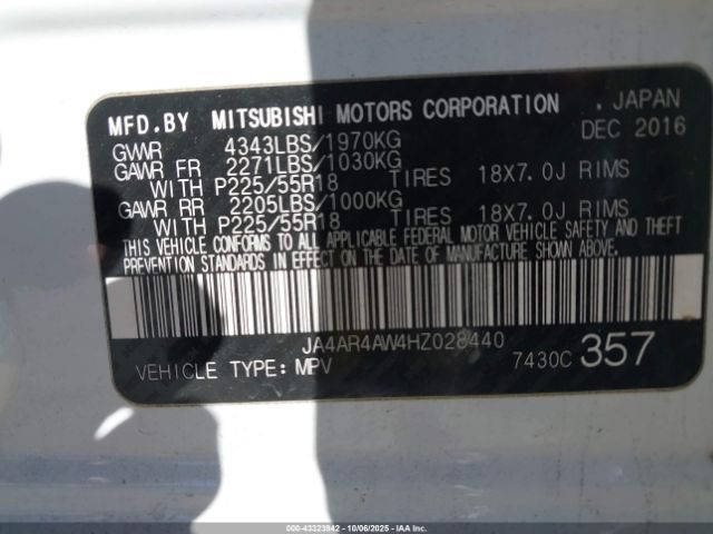 2017 MITSUBISHI OUTLANDER SPORT JA4AR4AW4HZ028440 Photo 8