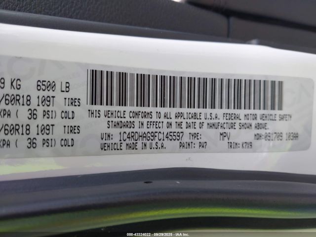 2015 DODGE DURANGO 1C4RDHAG9FC145597 Photo 8