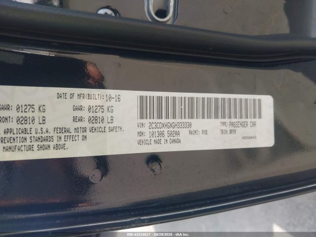 2016 DODGE CHARGER 2C3CDXHGXGH333330 Photo 8