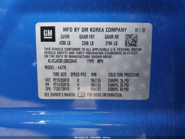 2018 BUICK ENCORE KL4CJASB1JB633444 Photo 8