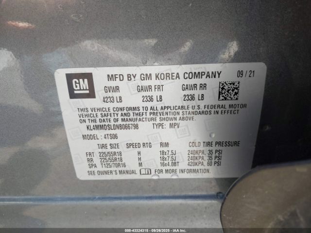 2022 BUICK ENCORE GX KL4MMDSL0NB066798 Photo 8