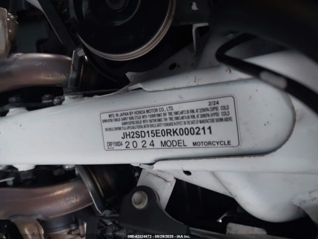 2024 HONDA CRF1100 JH2SD15E0RK000211 Photo 9