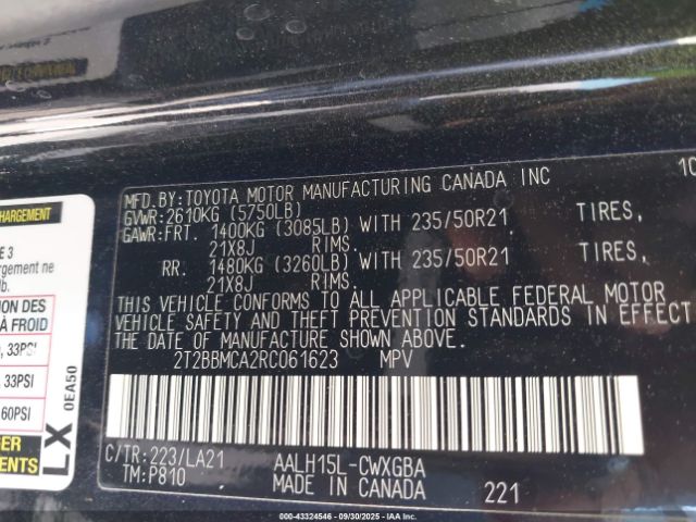 2024 LEXUS RX 350H 2T2BBMCA2RC061623 Photo 8