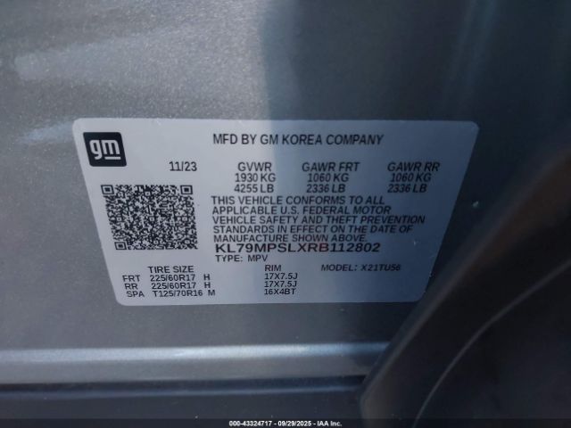 2024 CHEVROLET TRAILBLAZER KL79MPSLXRB112802 Photo 8