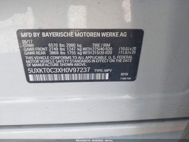 BMW X5 Edrive Xdrive40e Iperformance 2017 5UXKT0C3XH0V97237 Image 9