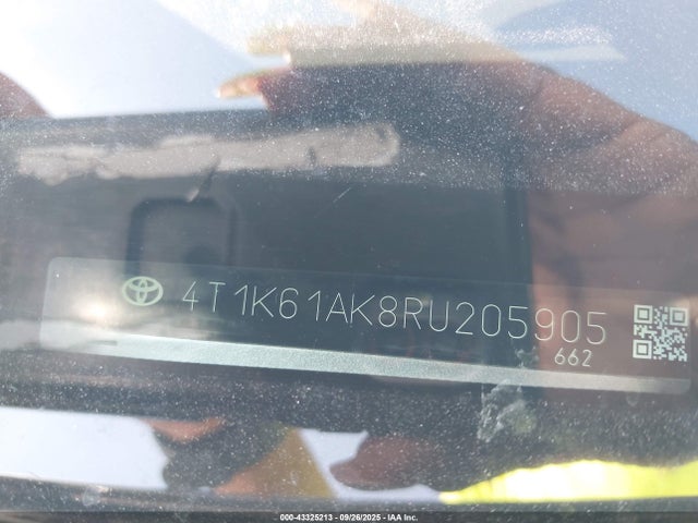 4T1K61AK8RU205905 Toyota a25a-fks