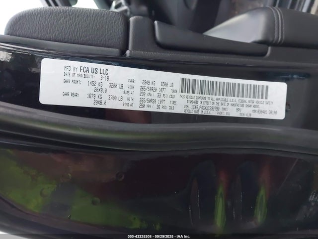 1C4RJFAGXJC332790 Jeep 2018