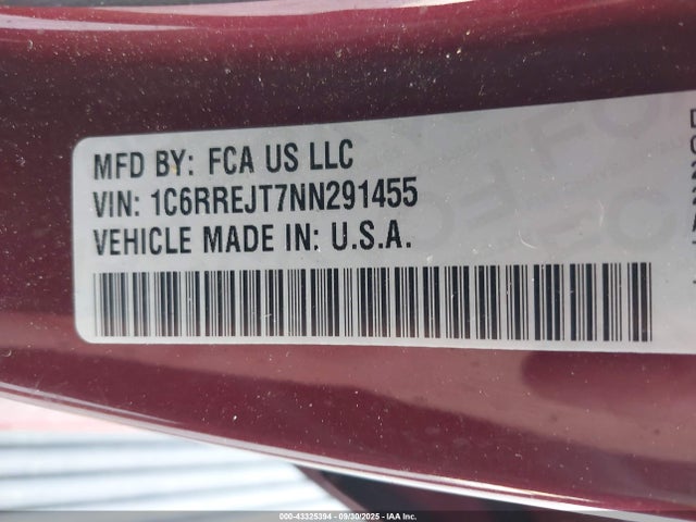 1C6RREJT7NN291455 RAM 1500